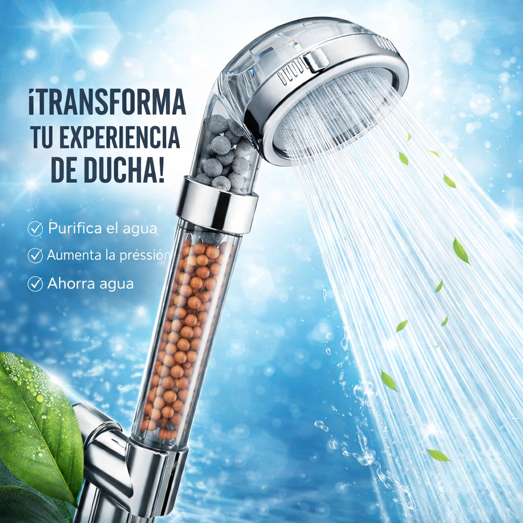 Cabezal de ducha iónico con 3 modos