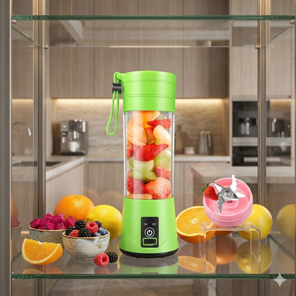 Licuadora USB MixGo™ – Portátil y Recargable-Verde.