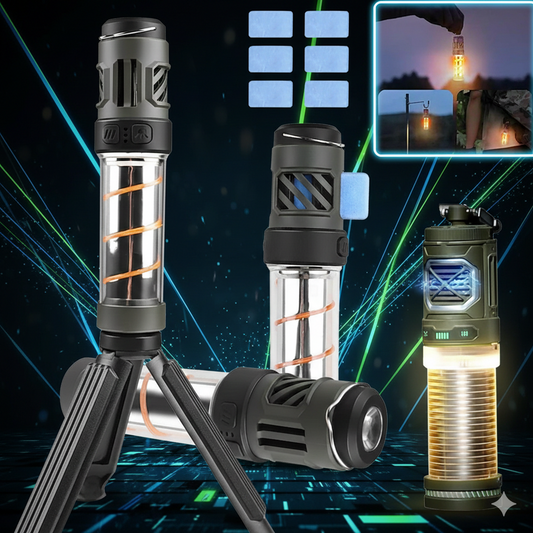 Lámpara Repelente de Mosquitos LED 3 en 1 Recargable