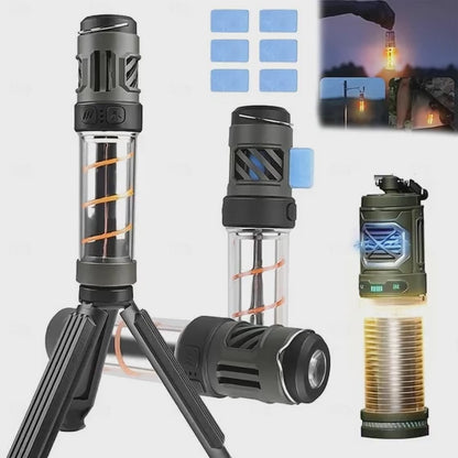 Lámpara Repelente de Mosquitos LED 3 en 1 Recargable
